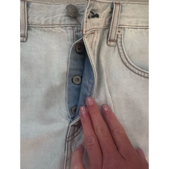 RAG & BONE Women’s High Rise Raw Hem Denim Mini Skirt In Primrose, SZ 30 - Picture 8 of 12